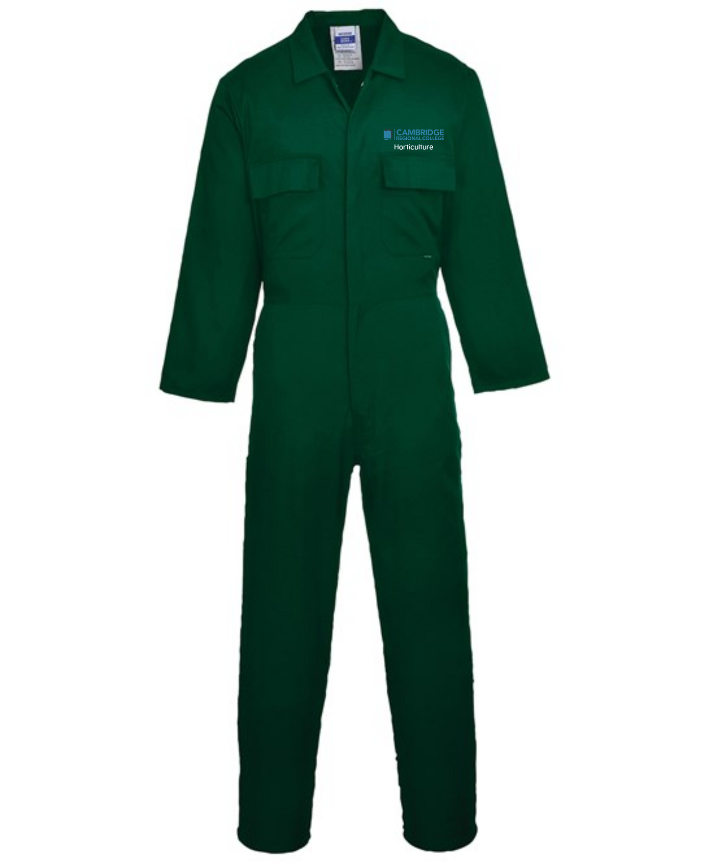 CRC Intro to Horticulture Bottle Green Euro work coverall (PW200)