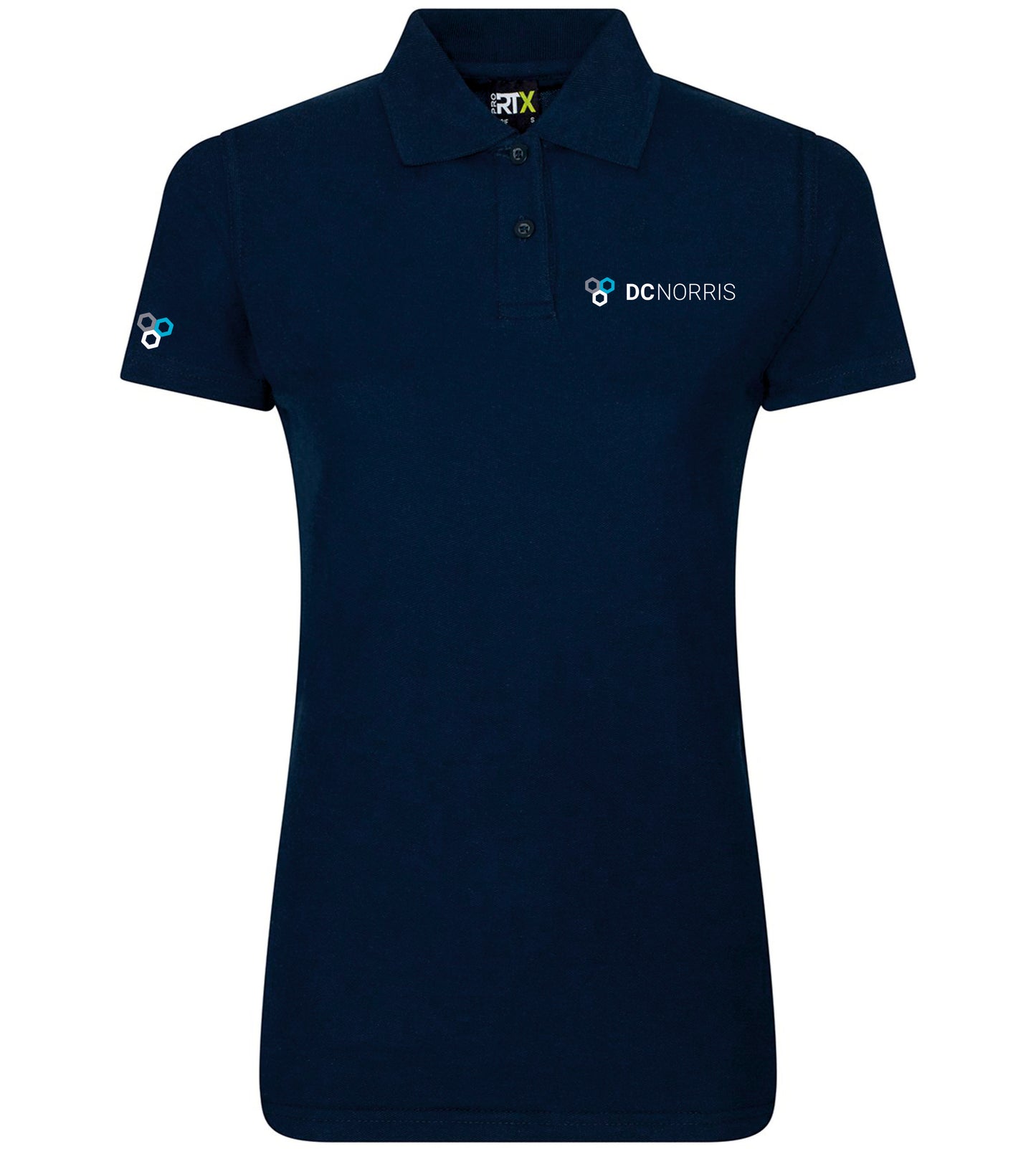 RX01F Navy Women's Pro Polo with embroidery