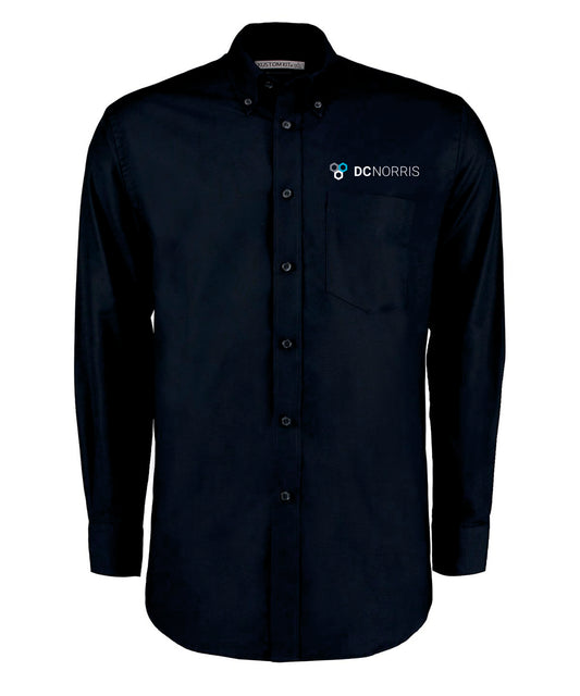 KK351 French Navy Long Sleeve Shirt with embroidery