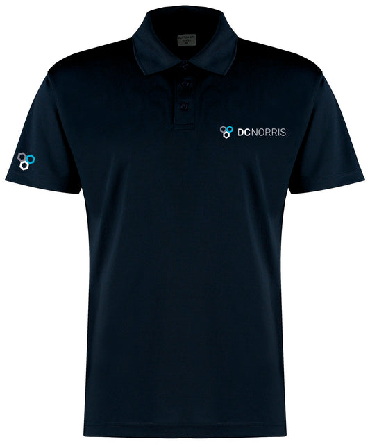 KK455 Navy Cooltex Polo with embroidery