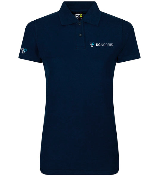 RX01F Navy Women's Pro Polo with embroidery